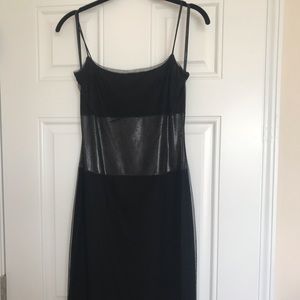 Arden B. Slip Dress with Sheer Mid Drift Sz Small